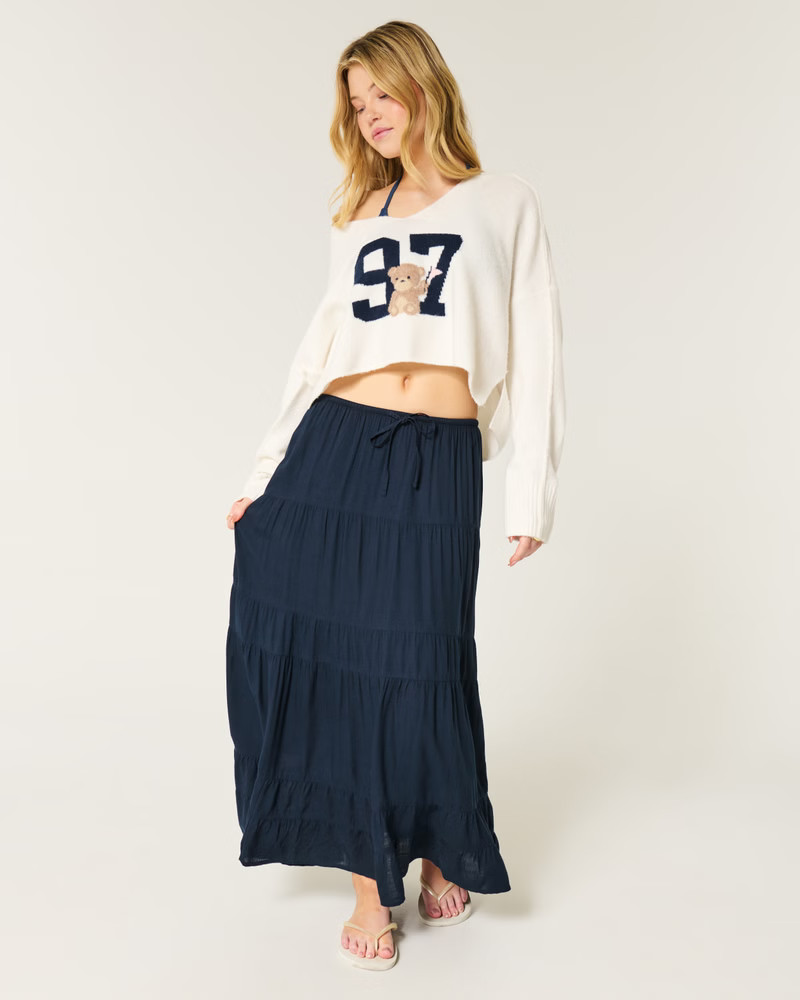 Foldover Waist Super Baggy Pants | Hollister (US)