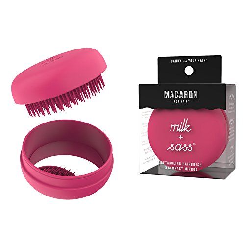 milk + sass Macaron Hair Brush, Raspberry | Amazon (US)