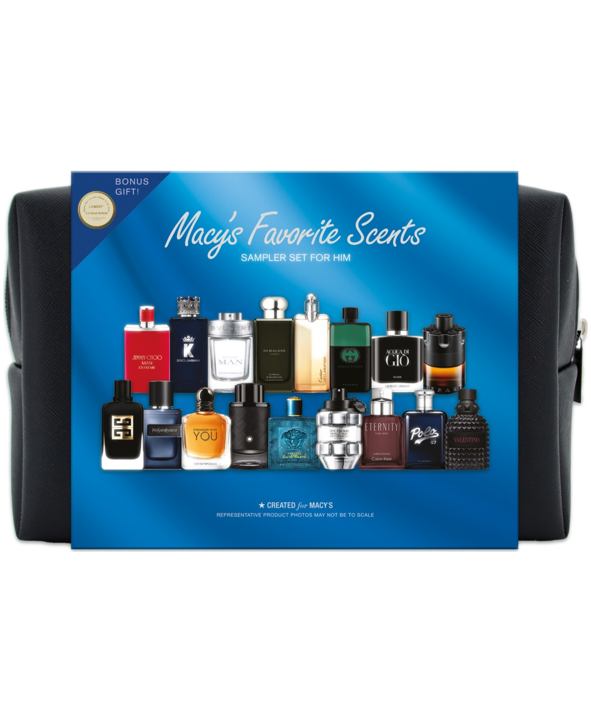 Macy's 18-Pc. Favorite Scents Sampler Set For Him Eau De Parfum Fragrance Kit | Macy's