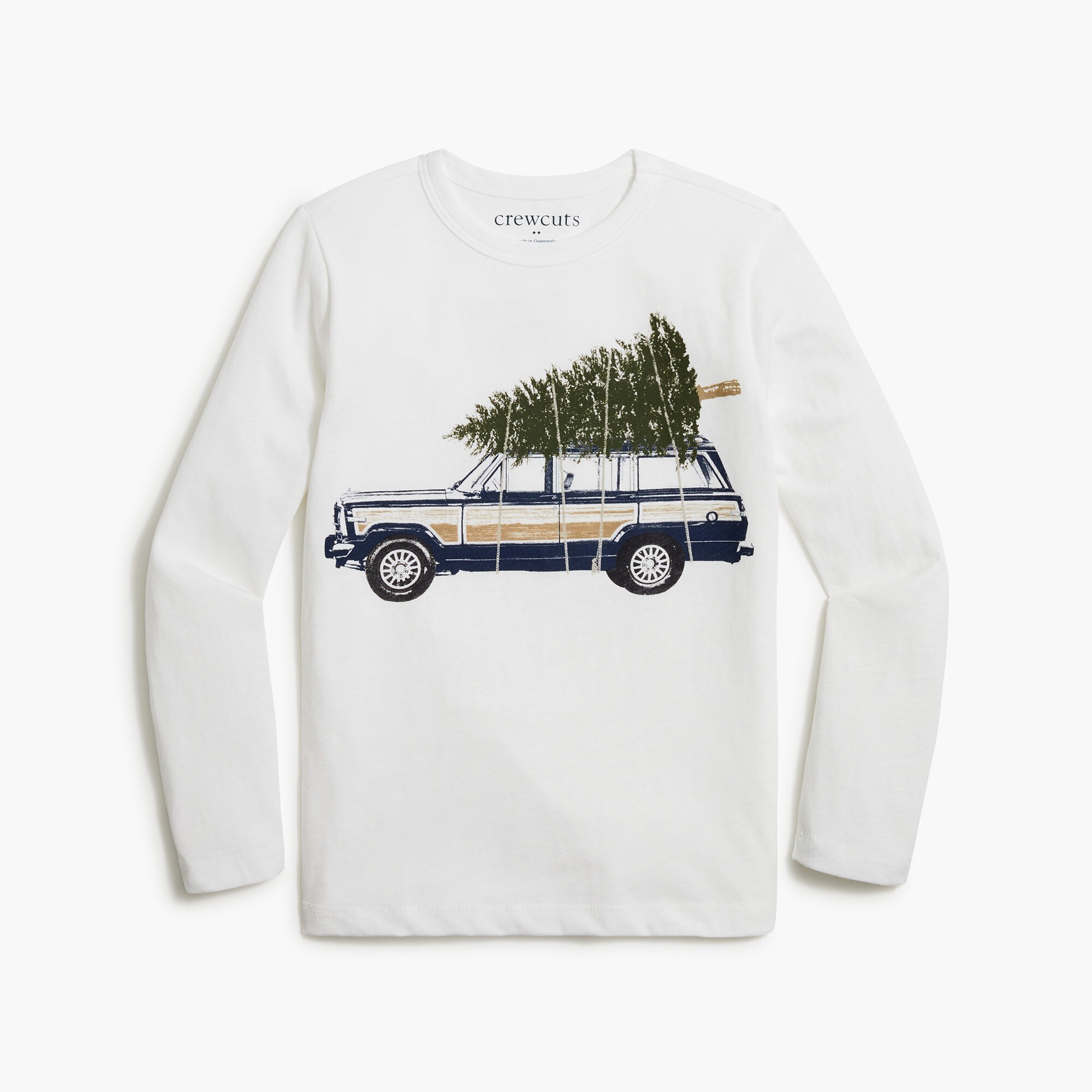 Boys' long-sleeve truck and tree graphic tee | J.Crew Factory