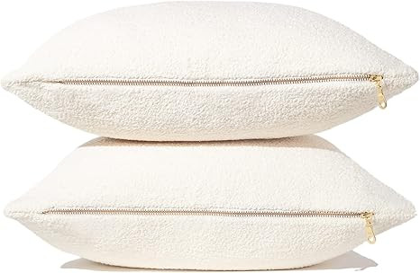 MOBHREEN Throw Pillow Covers Set of 2 Pillow Covers 18x18 YKK Zipper Decorative Pillow Covers Cus... | Amazon (US)