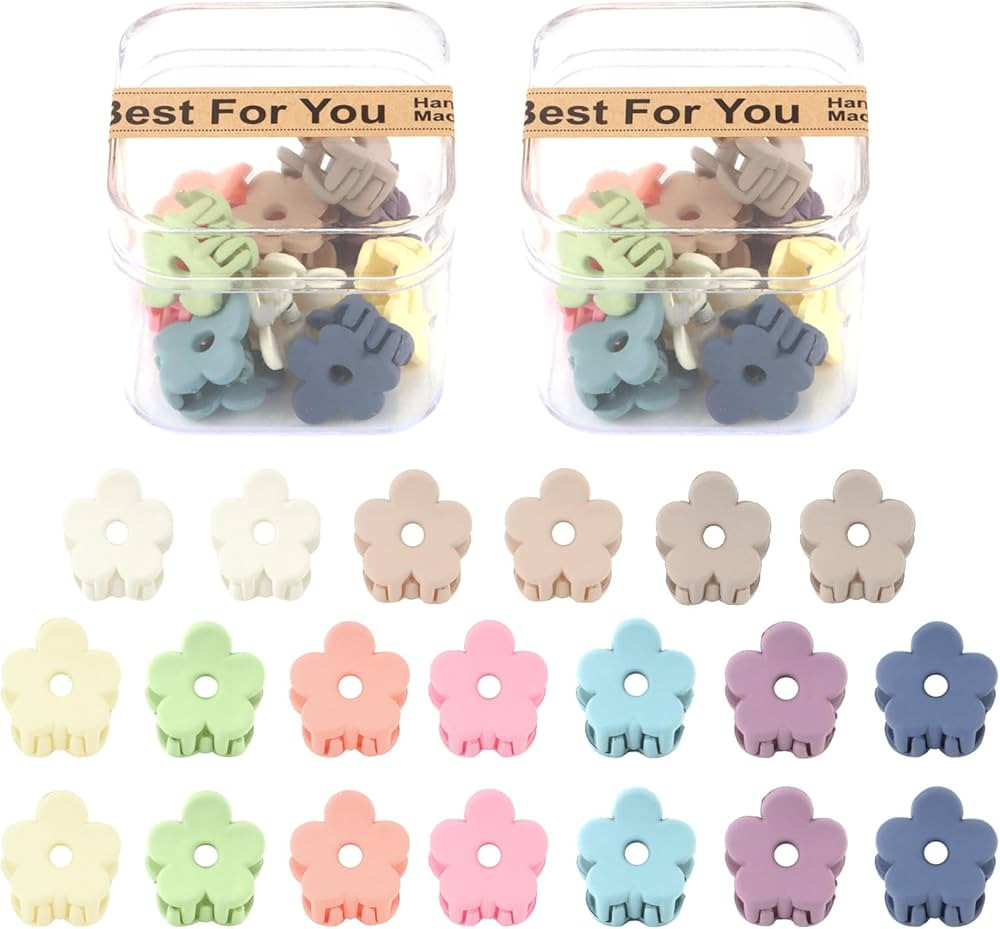 Small Flower Hair Clips Baby Toddler Mini Cute Decorative Hair Clips for Thin Hair Small Flower C... | Amazon (US)