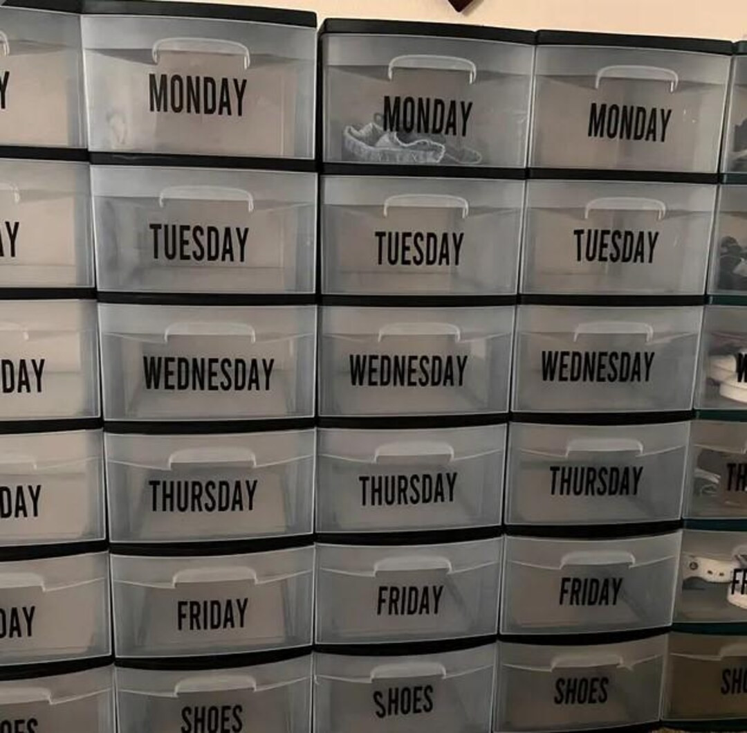 Days of the Week Label Set decals Only - Etsy | Etsy (US)