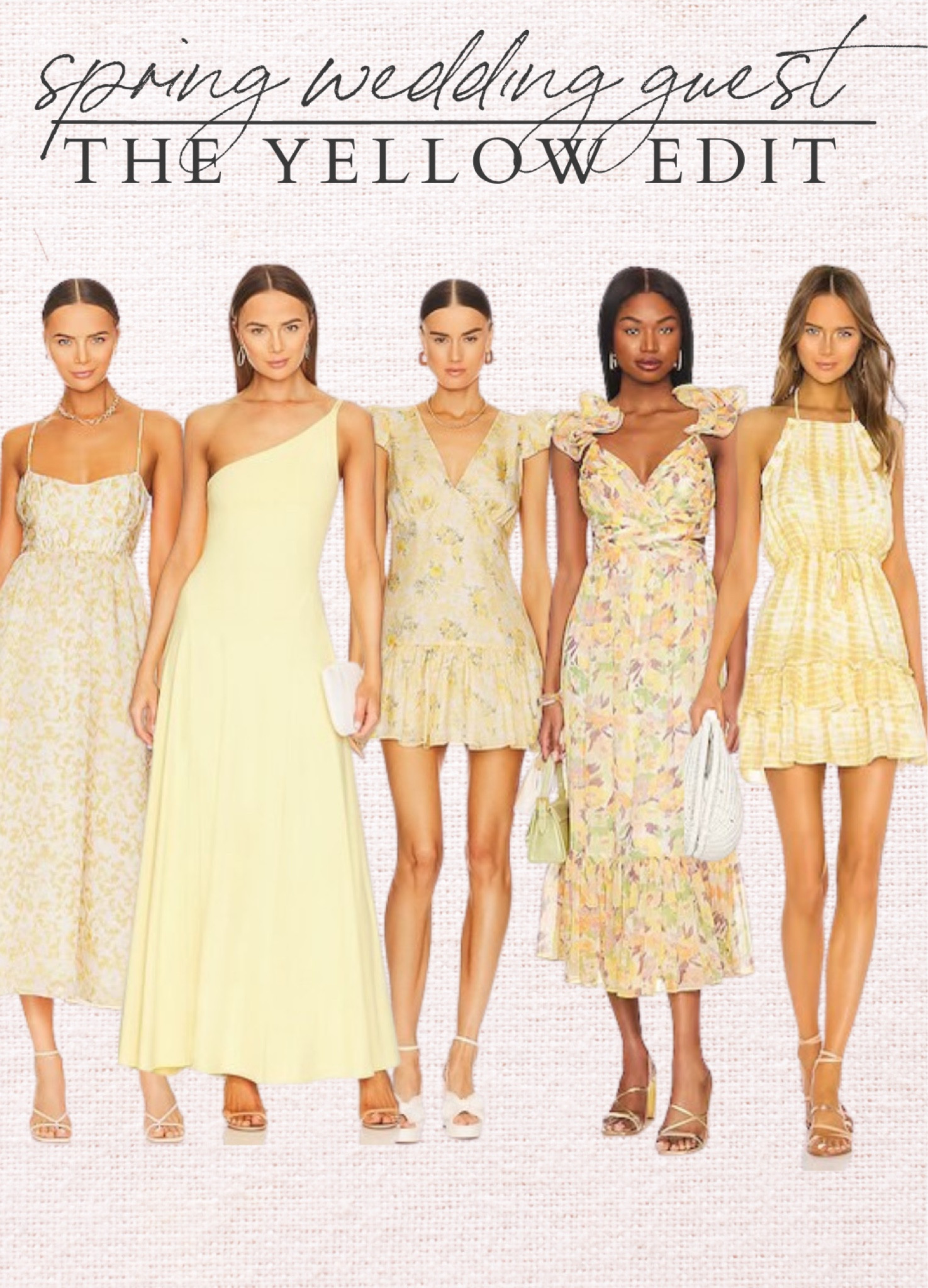 Spring wedding guest dresses, special occasion dresses, yellow dresses. 

#LTKstyletip #LTKwedding #LTKSeasonal
