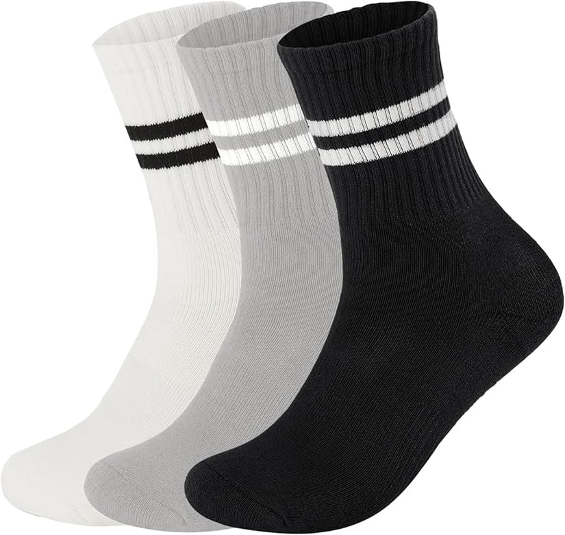 Flydo Pilates Grippy Socks with Grips for Women Yoga Non Slip Long Socks for Pure Barre, Ballet,D... | Amazon (US)