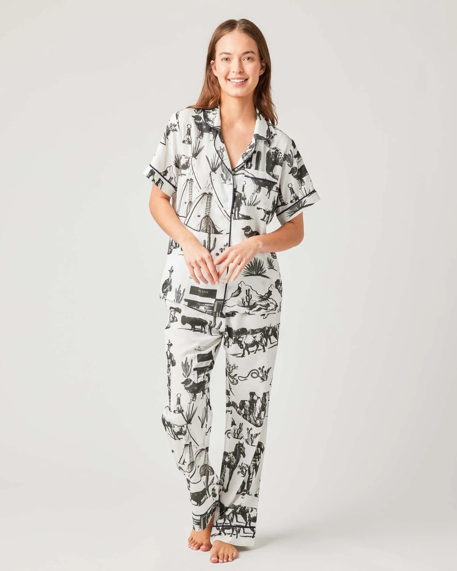 Marfa Toile Pajama Pants Set | Katie Kime Inc