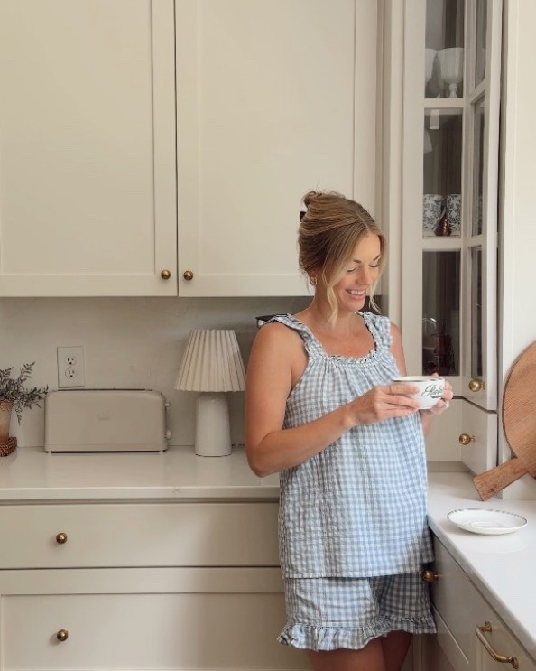 The cutest blue gingham set for summer. I love the lightweight cotton linen material that feels more expensive than Amazon. And It says pjs but I’m definitely wearing it out of the house 🤭

#LTKootd