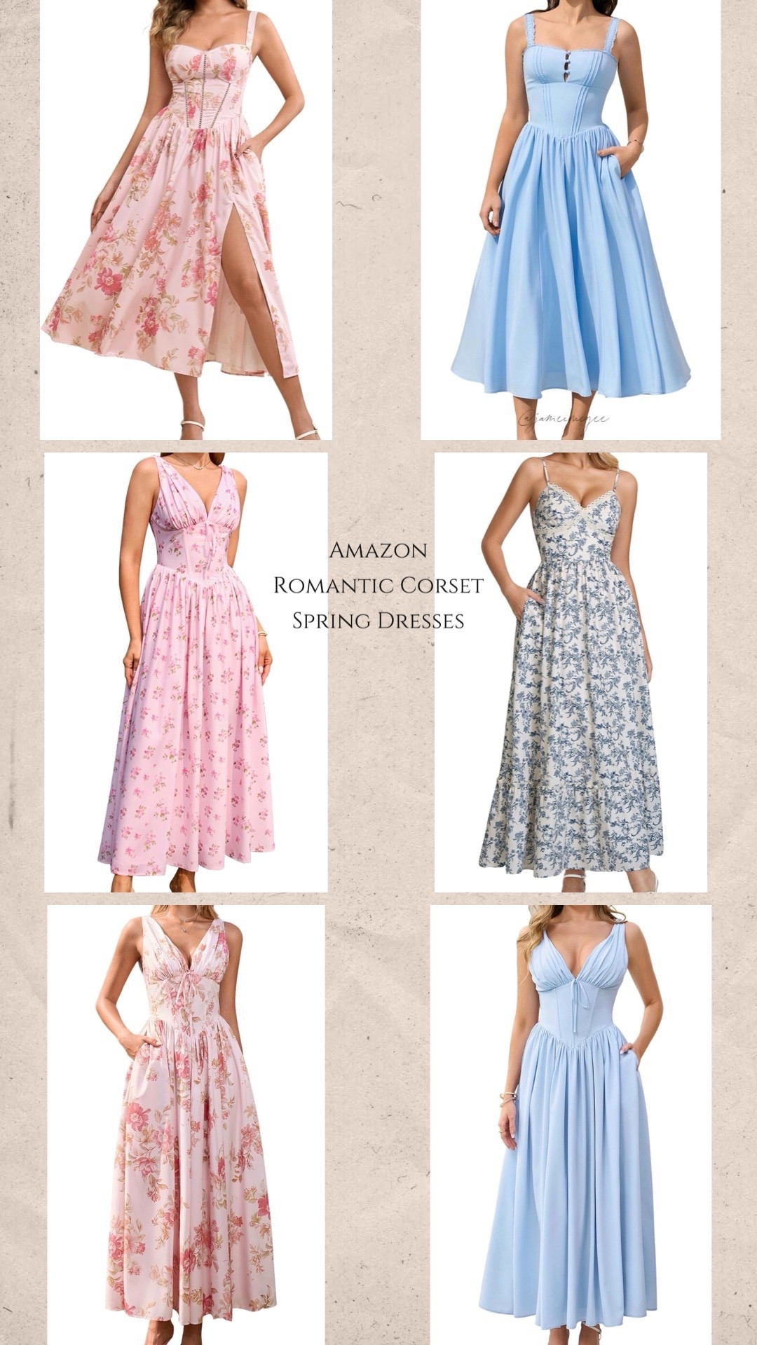 Amazon Fjnds 
Romantic Corset Dresses
Spring Wedding 
Floral maxi 
Floral Midi 
Vintage Romantic Dress 
Corset Dresses Spring Wedding 

#LTKootd #LTKWedding #LTKdayinmylife