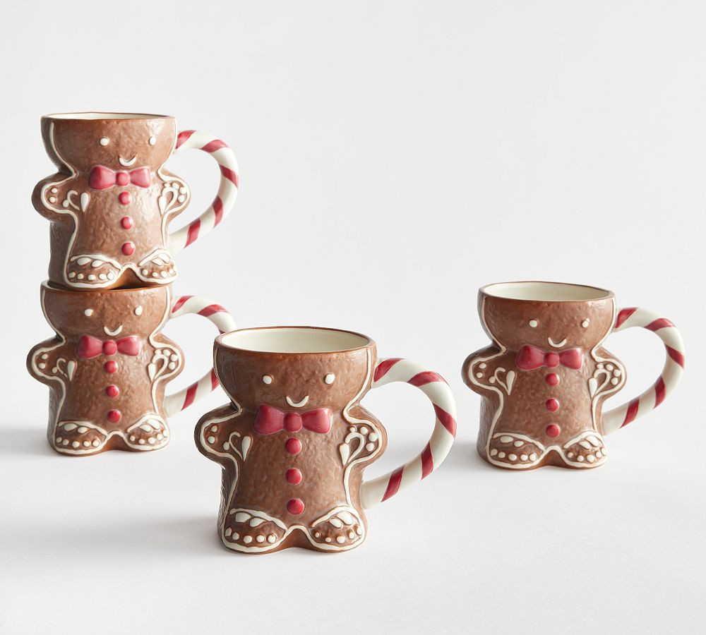 Mr. Spice Gingerbread Stoneware Mugs | Pottery Barn (US)
