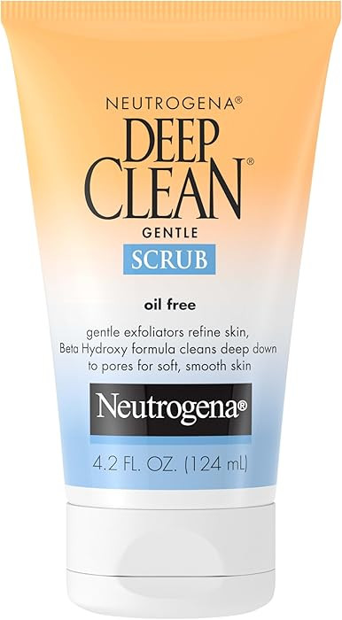 Neutrogena Deep Clean Gentle Daily Facial Scrub, Oil-Free Cleanser 4.2 fl. Oz | Amazon (US)