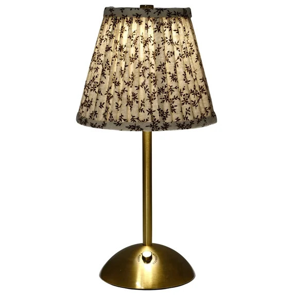 Home Decor Collection Sterling & Noble Home Cream Floral Rechargeable Table Lamp | Walmart (US)