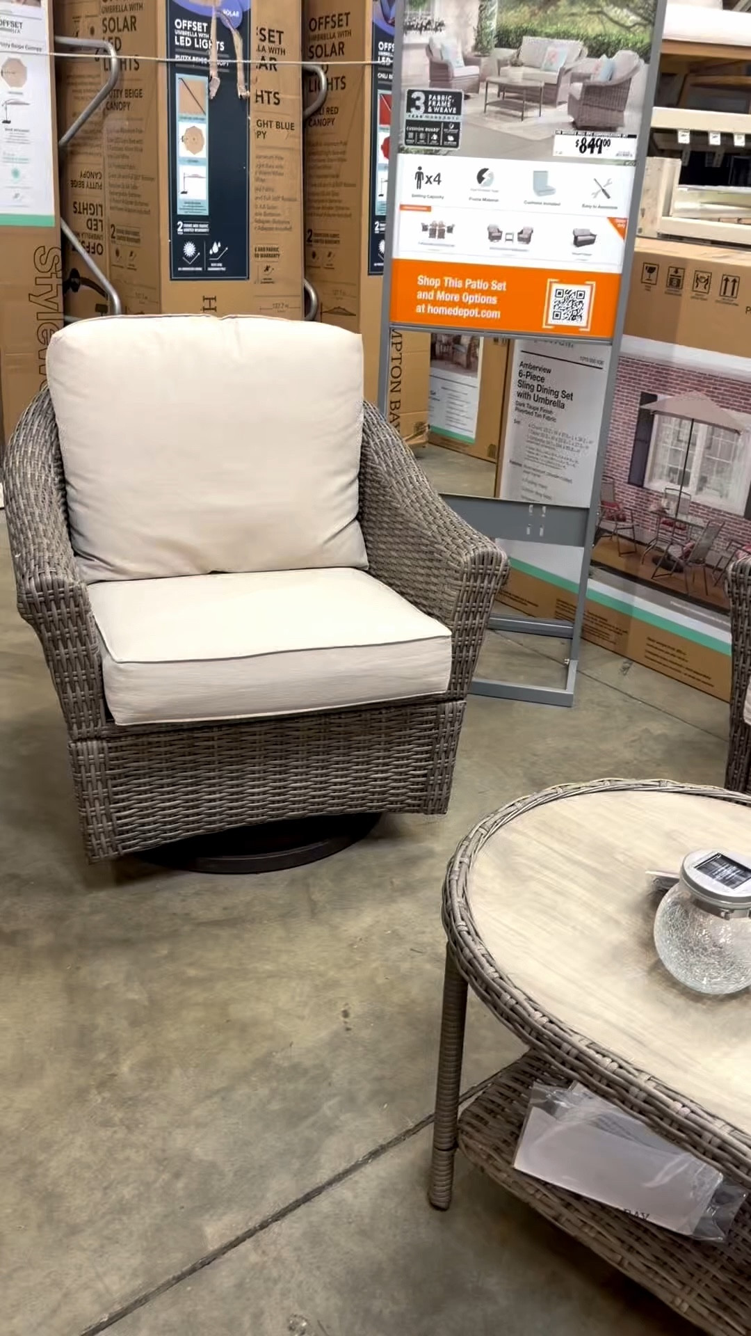 Comfy and stylish outdoor living seating at Home Depot! #outdoorliving #outdoorseating 

#LTKHome #LTKSeasonal