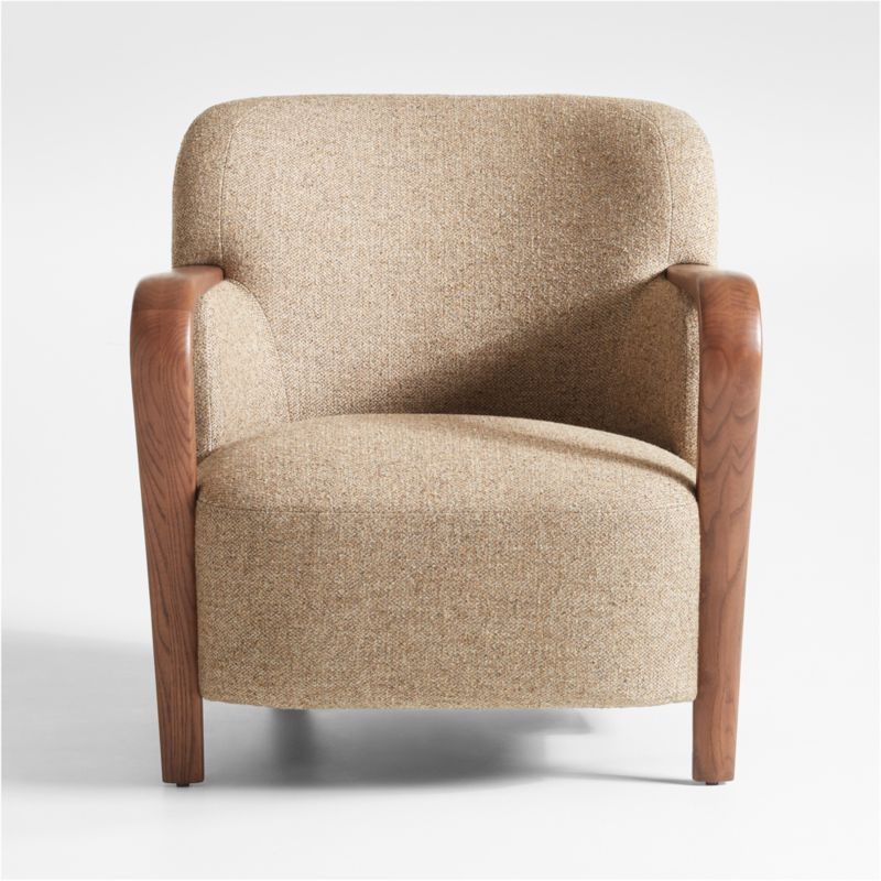 Ambie Walnut Wood Accent Chair by Jake Arnold | Crate & Barrel | Crate & Barrel