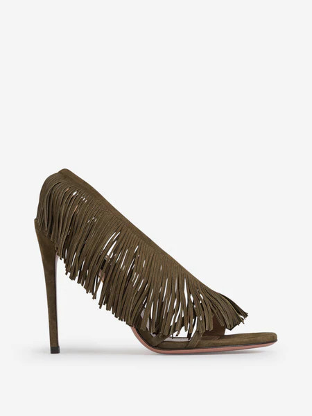 Aquazzura Wilde Fringed Sandals | Cettire Global