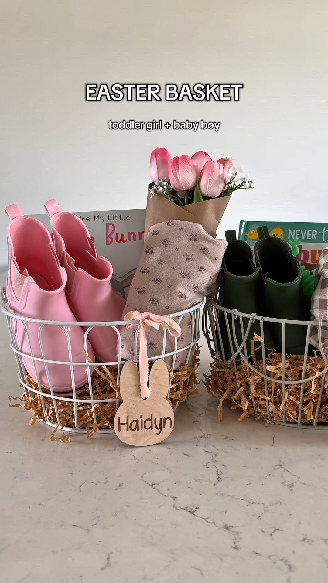 toddler girl + baby boy Easter basket 🤍

#LTKBump #LTKBaby #LTKKids