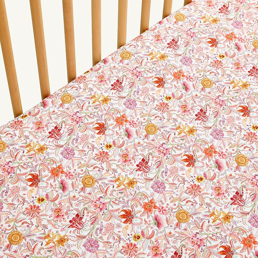 J.Crew: Limited-edition Crib Sheet Set In Liberty® Garden Of Life Print For Women | J. Crew US