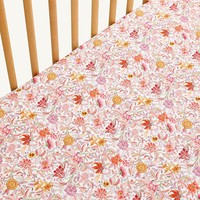 J.Crew: Limited-edition Crib Sheet Set In Liberty® Garden Of Life Print For Women | J.Crew US