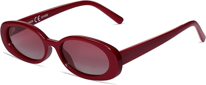 VANLINKER Polarized Retro Oval Sunglasses for Women and Men Small 90s Style VL9580 | Amazon (US)