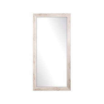 BrandtWorks 32-in W x 65.5-in H Cream/Grain Framed Full Length Vanity Mirror Lowes.com | Lowe's
