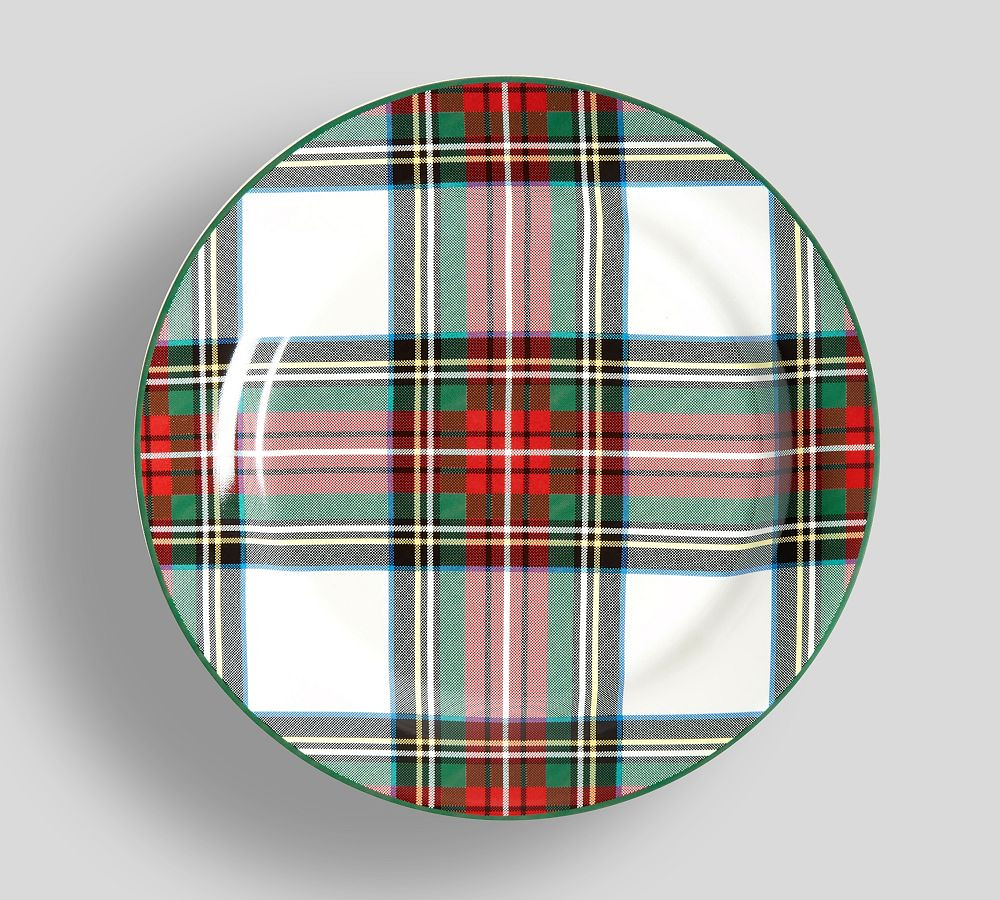 Stewart Plaid Stoneware Salad Plates - Set of 4 | Pottery Barn (US)