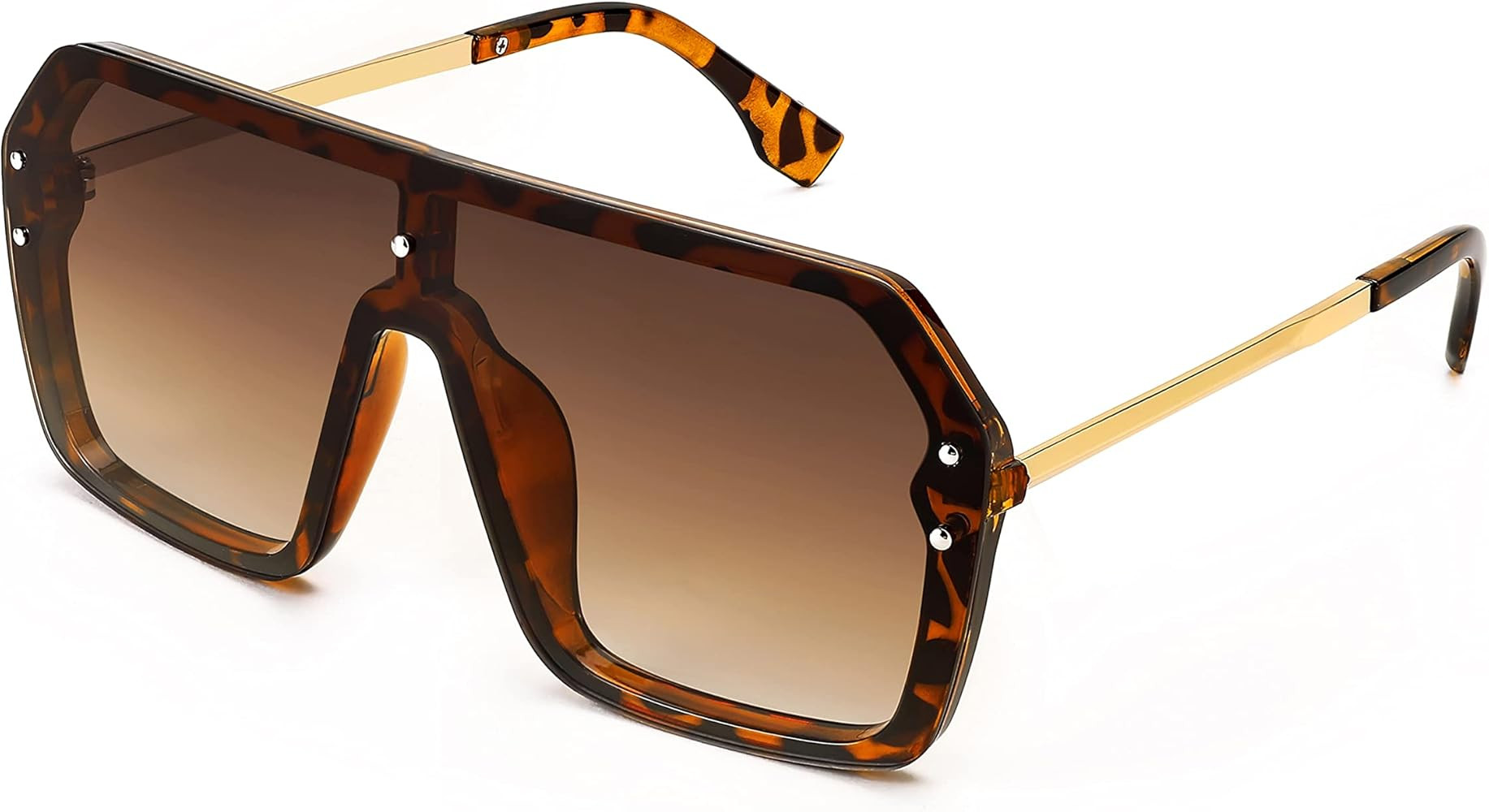 FEISEDY Classic Siamese One Piece Sunglasses Nice Rimless Stylish Retro Design for Women Men B257... | Amazon (US)