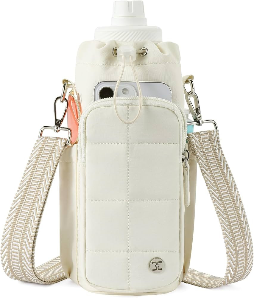 Telena Water Bottle Holder with Strap 40 oz Crossbody Water Bottle Bags for Women Men Walking, Ru... | Amazon (US)