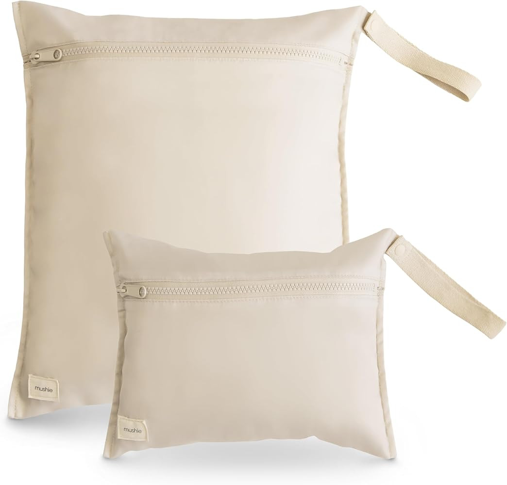 mushie Water Resistant Wet Bags | Large & Small Reusable Storage Bag for Baby Items and Travel | ... | Amazon (US)