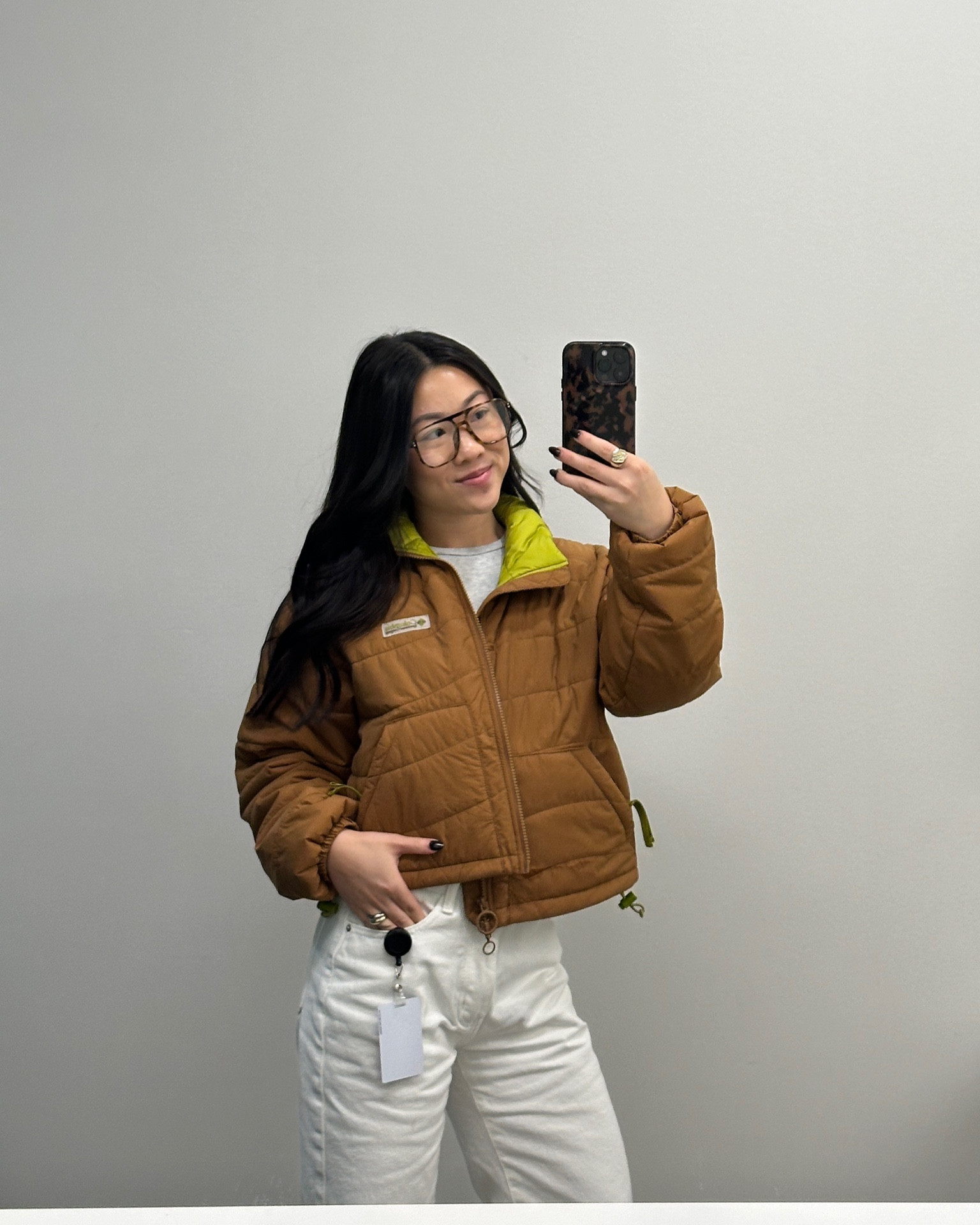 Casual outfit for the office 🤎 wearing a size XS in the jacket! Jeans are old Princess Polly 

#LTKWorkwear #LTKFindsUnder100 #LTKTravel