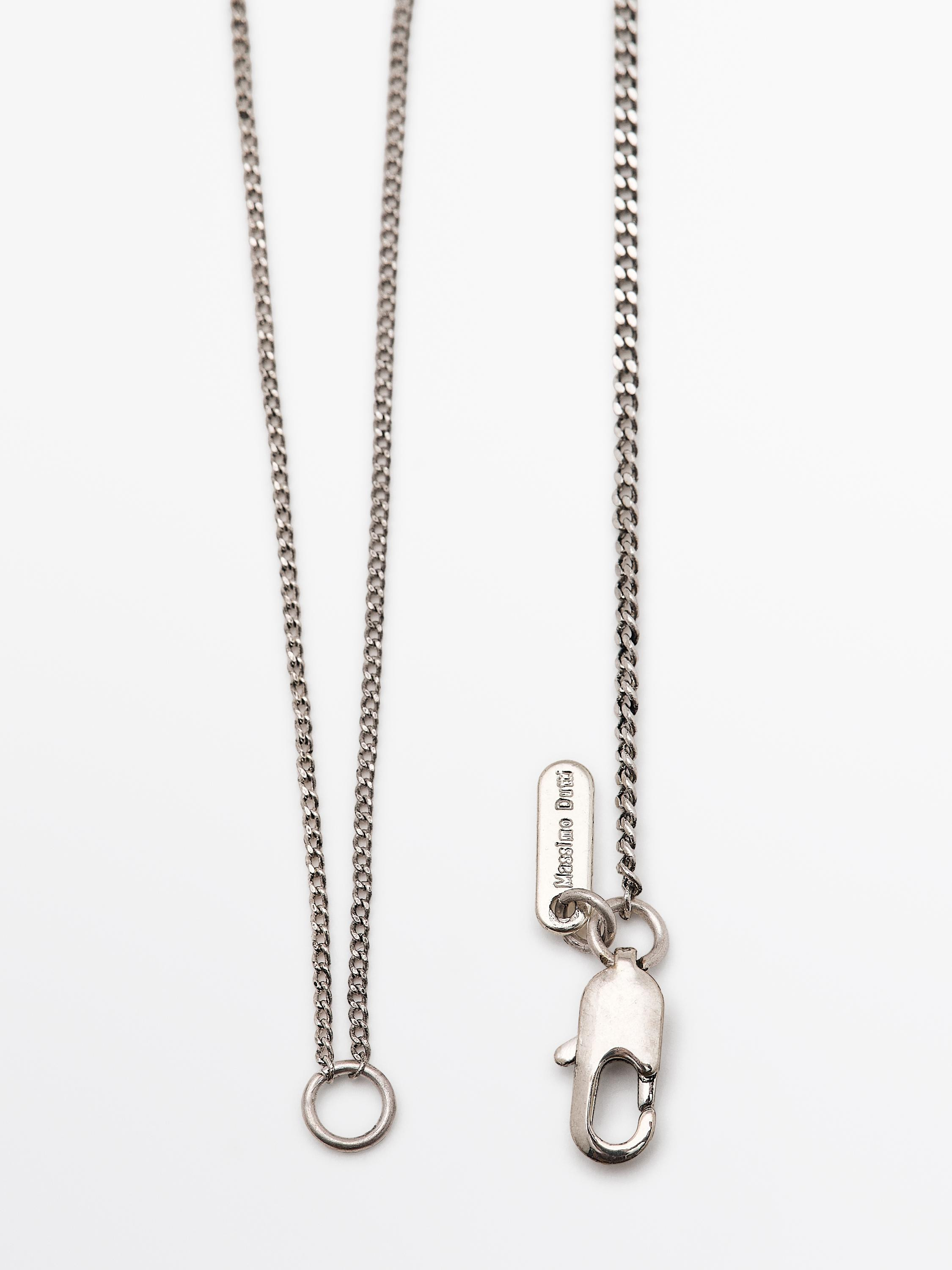 Contrast ceramic necklace | Massimo Dutti US