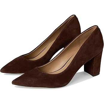 Lauren Ralph Lauren Womens Lanette Suede Block-Heel Pump | Amazon (US)