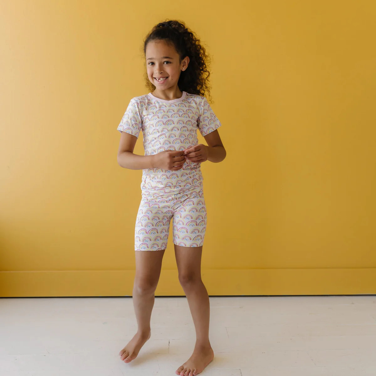 Two-Piece Short Sleeve & Shorts Pajama Set | Little Sleepies