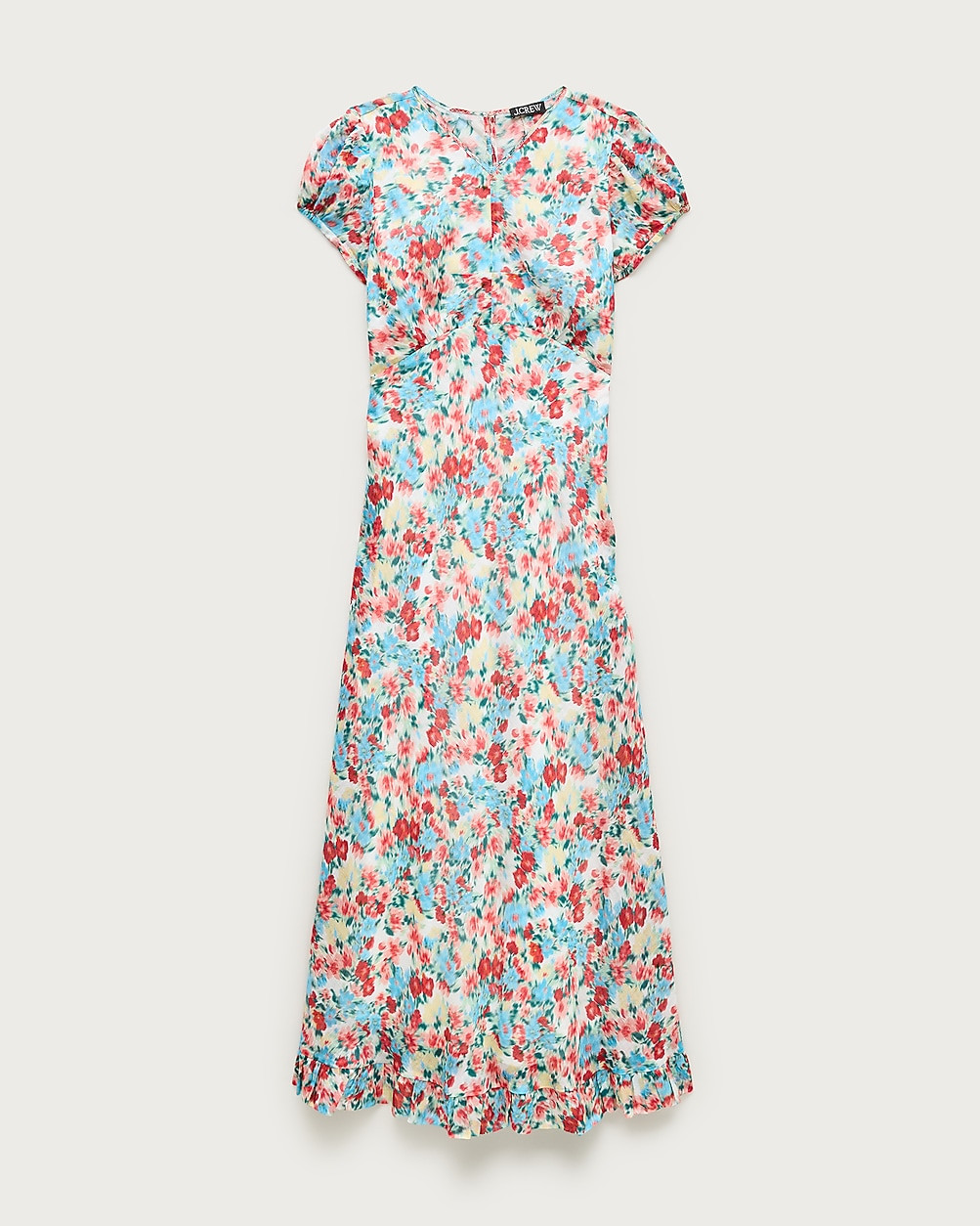 Ruffle-hem midi dress | J. Crew US