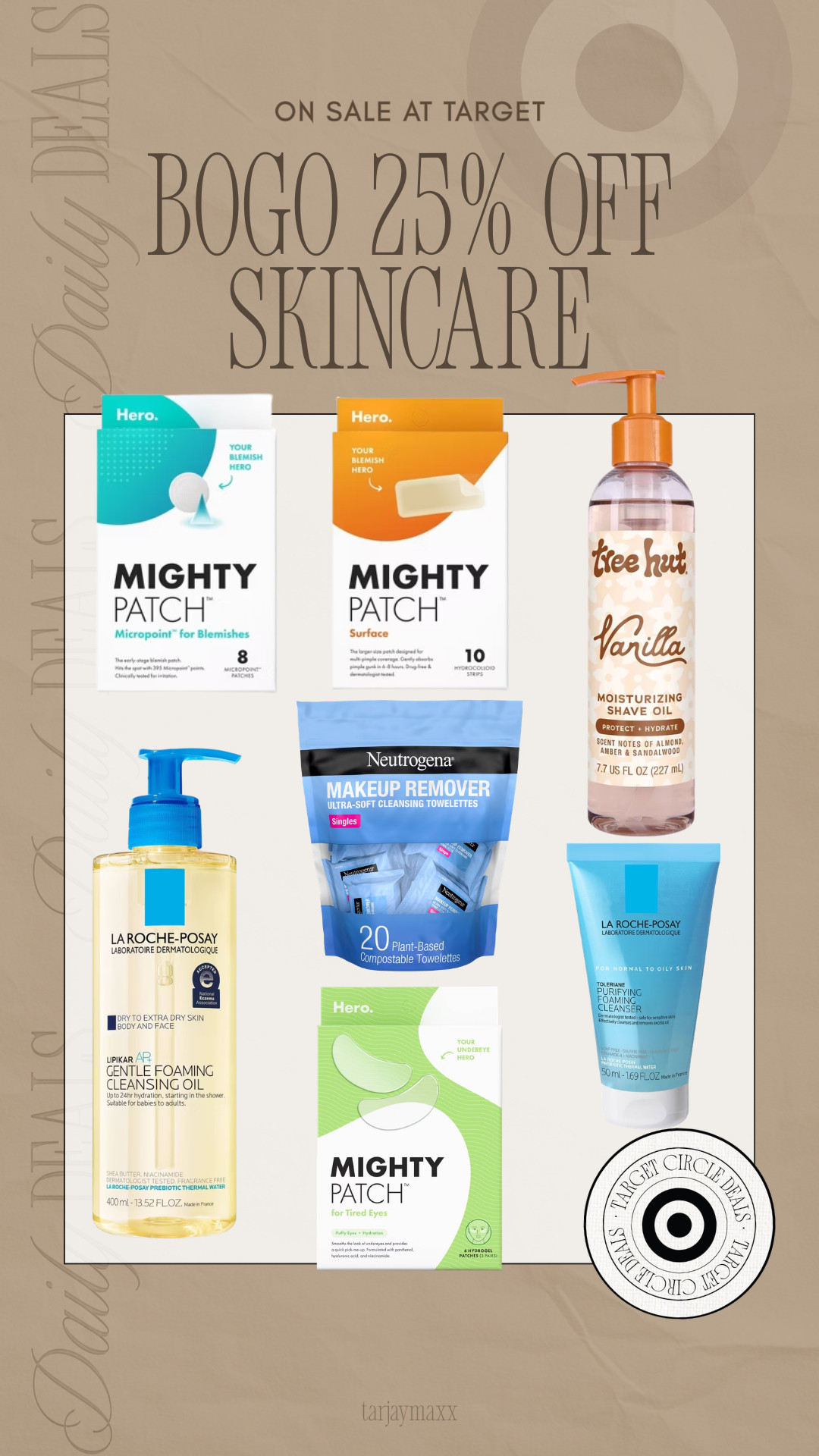 Target is doing BOGO 25% off skincare right now and there are actually some really good products included. The Mighty Patch pimple patches are one of my go-tos, the La Roche-Posay cleansing oil is amazing if you wear makeup or sunscreen daily, and these are the kinds of everyday skincare staples I always restock when Target runs a sale like this. Definitely a good time to grab a few things before it ends.
date night outfits, spring outfits 2026, vacation outfits beach, easter basket stuffers, easter dress women, spring dresses, work outfits, st patricks day outfit women, business casual workwear, plus size fashion, target deals, target sale, target skincare, skincare sale, la roche posay, hero mighty patch, neutrogena makeup remover, tree hut, drugstore skincare 

 #LTKBeauty
