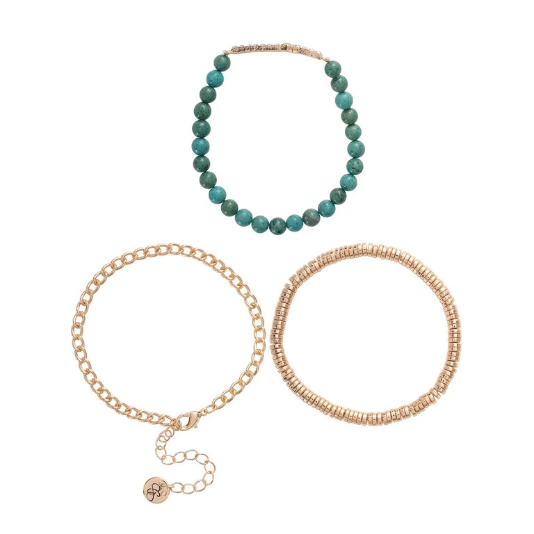 Jessica Simpson Women's Cross Bracelet Set, 3-Piece | Walmart (US)