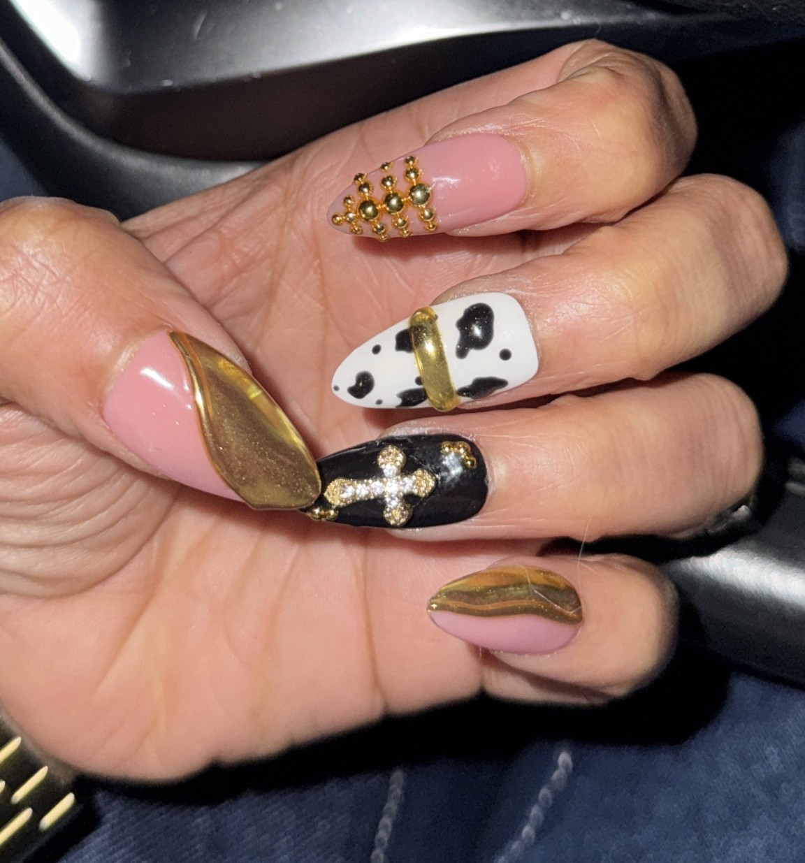 This color combo 😍

#pressons #nails #nailart #pressonnails #naildesign #diynails #diy 

#LTKStyleTip #LTKFindsUnder50 #LTKBeauty