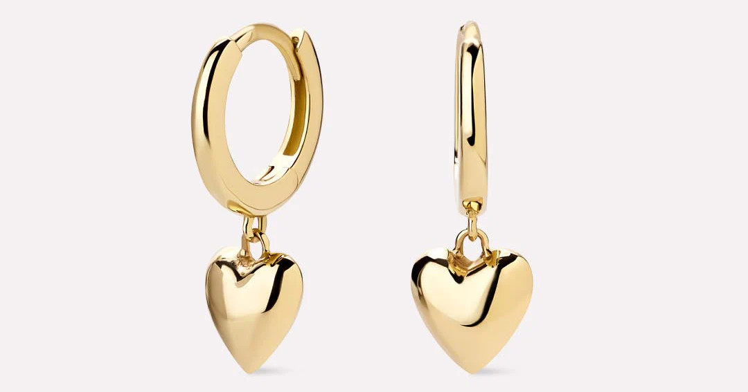 Mini Heart Drop Earrings | Ana Luisa
