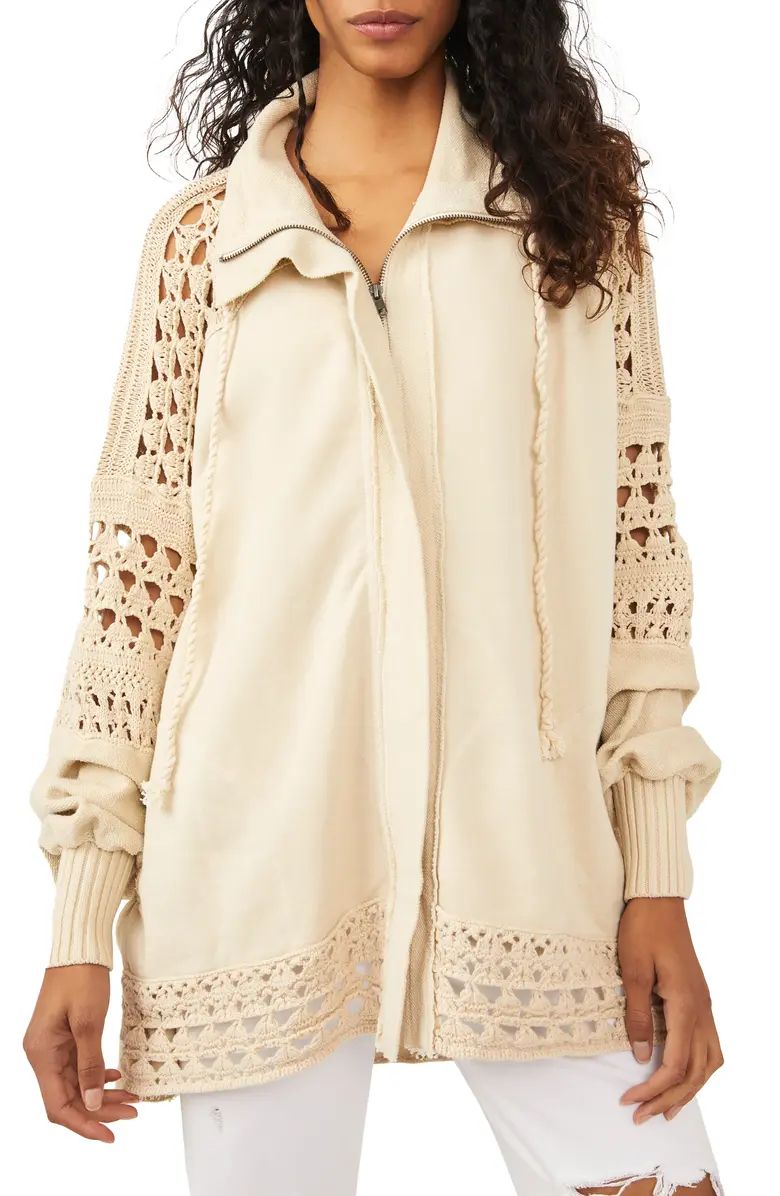 Free People Dune Bug Zip-Up Cotton Cardigan | Nordstrom | Nordstrom