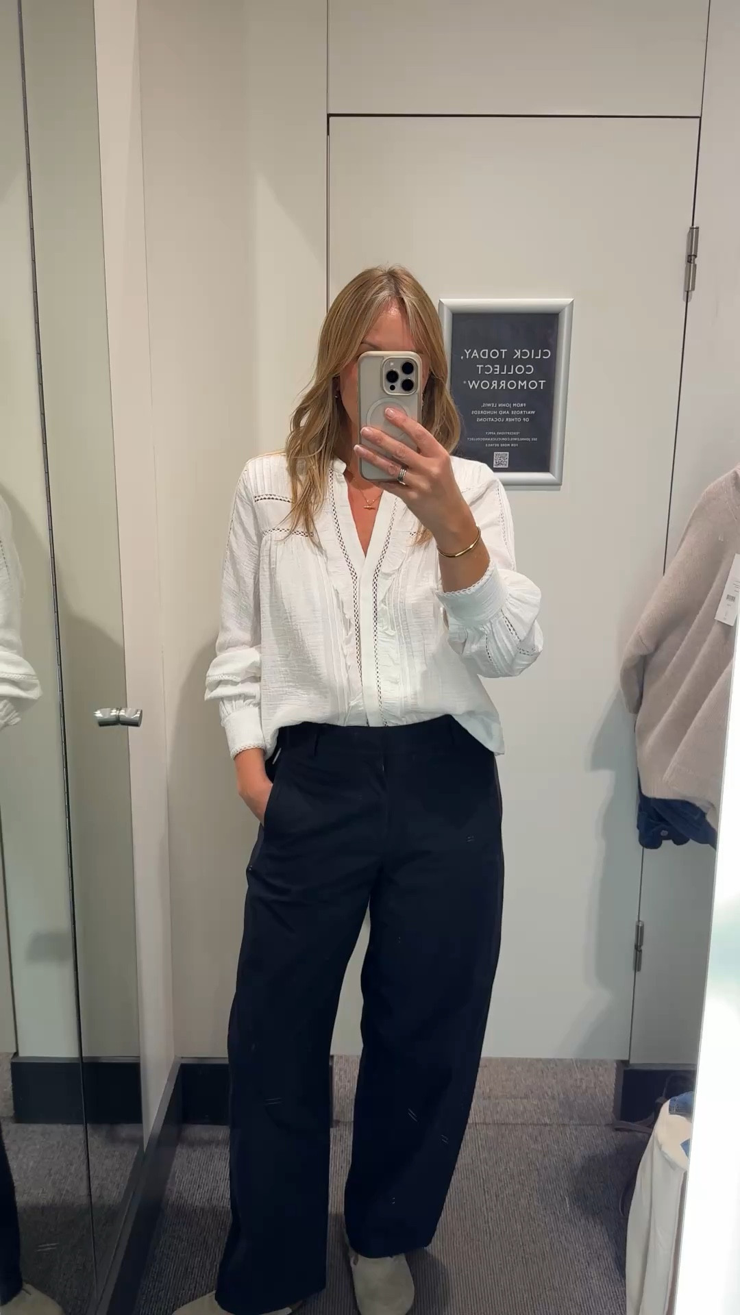 This is also a very good blouse shape 
100% cotton - in that lively textured double cloth fabric 
True to size wearing a U.K. 14 


#LTKspring #LTKdatenight #LTKsummer