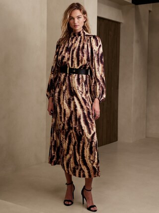 Slit Back Maxi Dress | Banana Republic Factory