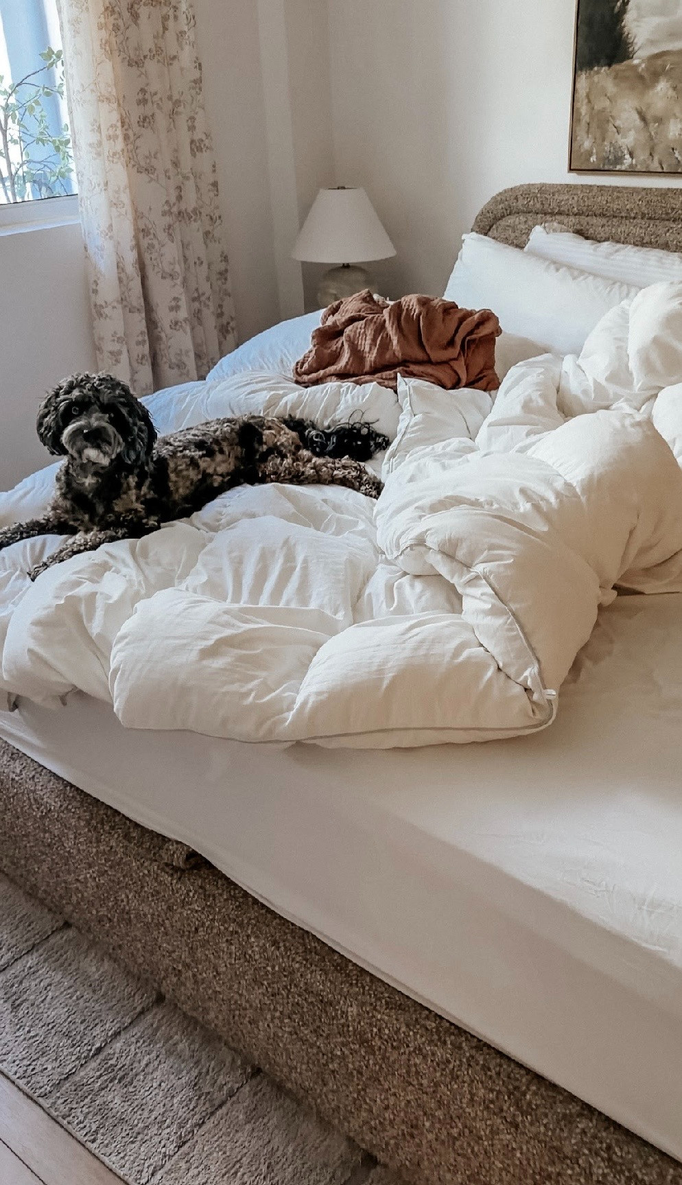 A cozy Sunday morning. 🤎🐾☕️

#bedding #beddinginspo #amazonhomefinds

#LTKdayinmylife #LTKHome