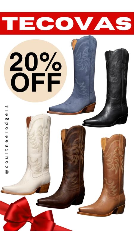 Tecovas 20% off ENTIRE SITE!! 👏🏻✨ 
The Annie runs TTS/ slightly big! Size down 1/2 size if between!

Boots, Tecovas boots, western boots, gifts for her, gift guide, Black Friday, cyber week 

#LTKsalealert #LTKshoecrush #LTKstyletip