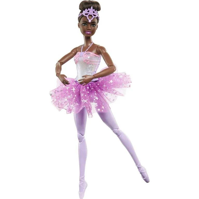 Barbie Dreamtopia Twinkle Lights Ballerina Doll, Brunette with Light-Up Feature Wearing Removable... | Walmart (US)