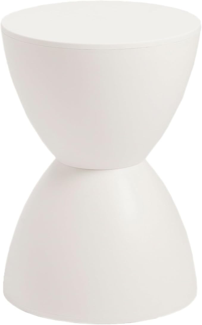 EURO STYLE White Sallie Modern Stool | Amazon (US)