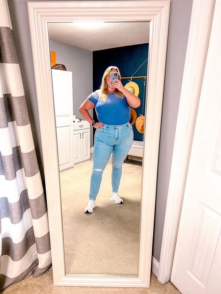 Finding jeans to fit my curves are some time difficult, but these curve love style jeans are made to fit the curves. These are the super skinny ankle pair. I love their bodysuits also and this tee bodysuit is no different. 
Size 18 
Size 20 
Plus size jeans
Tall jeans 
Long jeans
Plus size outfit 
Plus size style 
Bodysuit 
Casual jeans outfit 

#LTKstyletip #LTKplussize #LTKover40