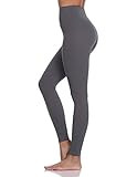 Colorfulkoala Women's Brushed Buttery Soft High Waisted Leggings Full Length Yoga Pants (S, Stone Gr | Amazon (US)