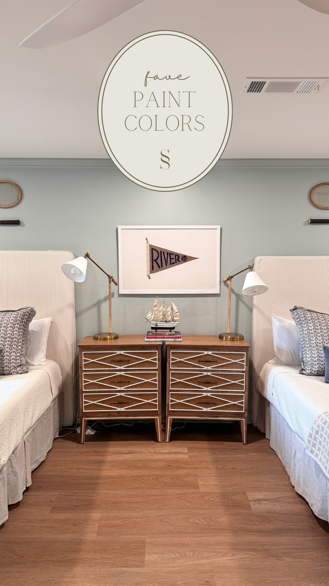 Paint color featured here is a blue color by c2 paint called Esoteric 