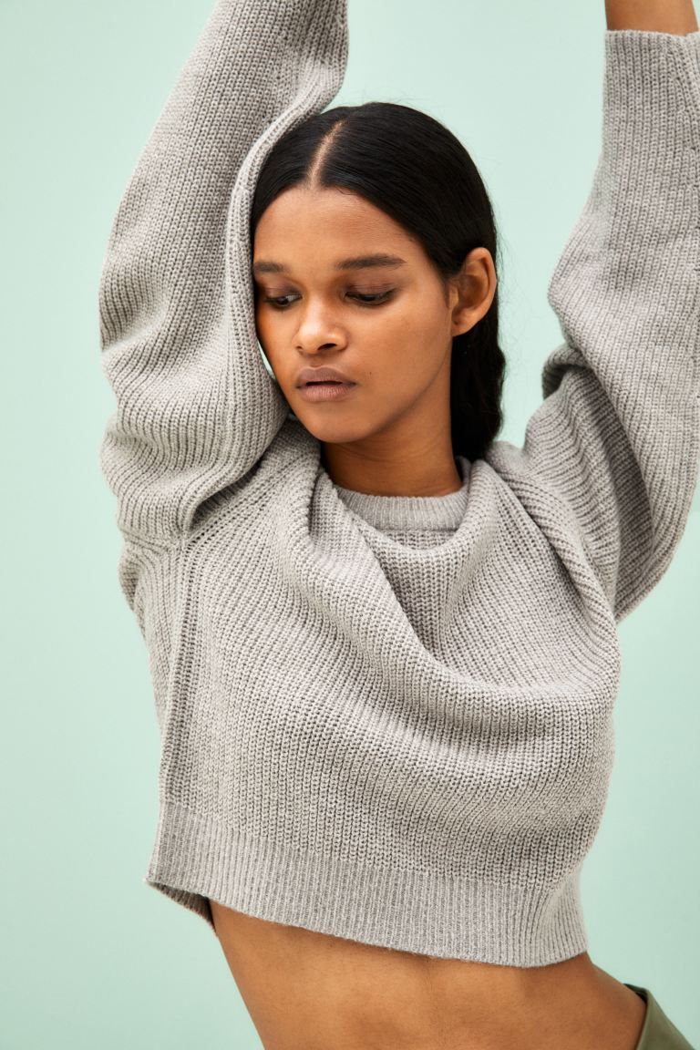 Knit Sweater - Taupe - Ladies | H&M US | H&M (US + CA)