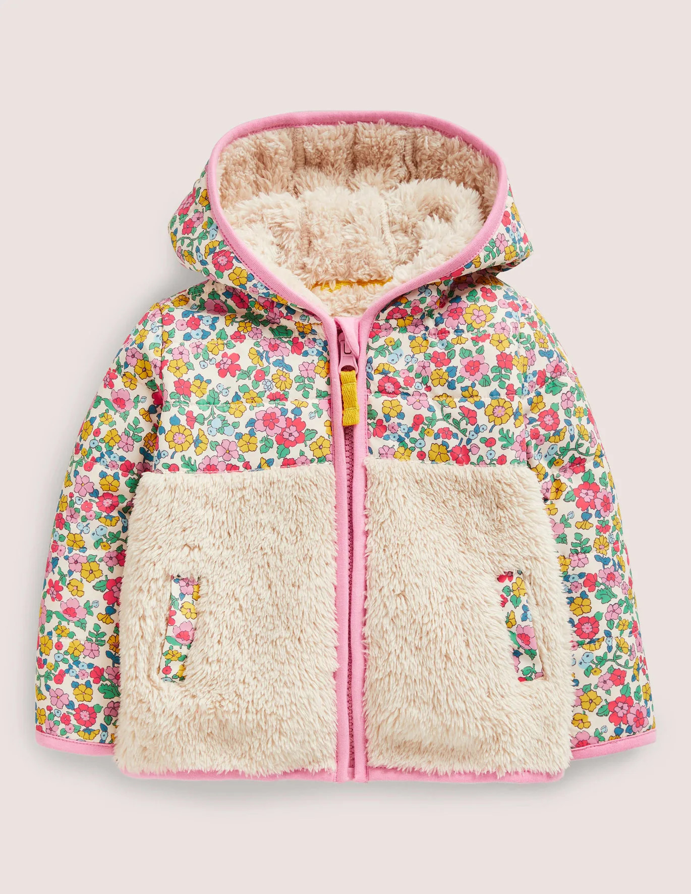 Borg Zip-Up Jacket - Oatmeal | Boden (US)