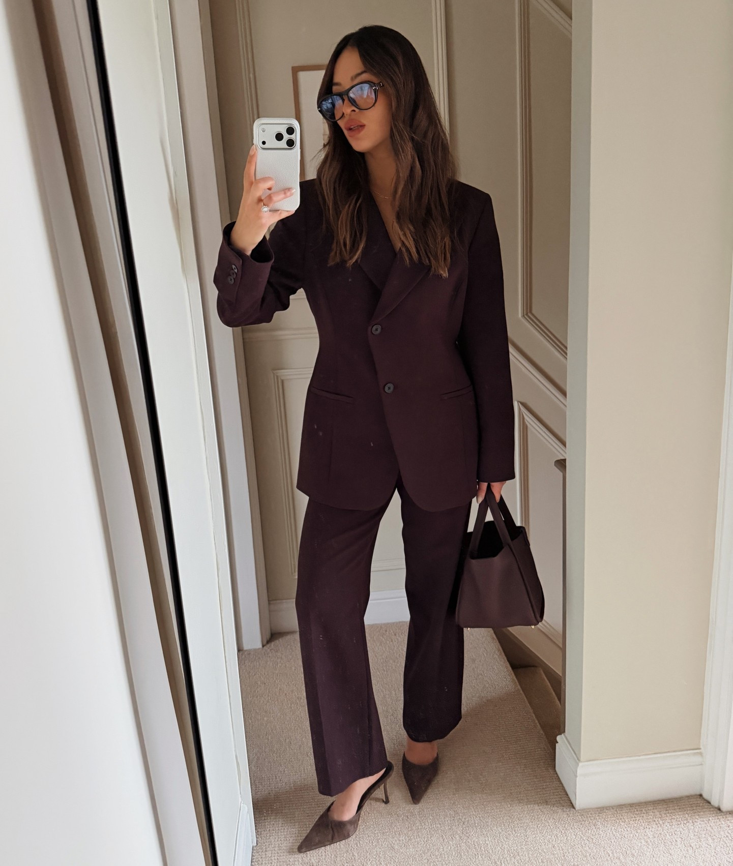 Suited and booted in burgundy 🫶🏼 would recommend sizing up in the blazer! 

#LTKuk #LTKeurope #LTKworkwear