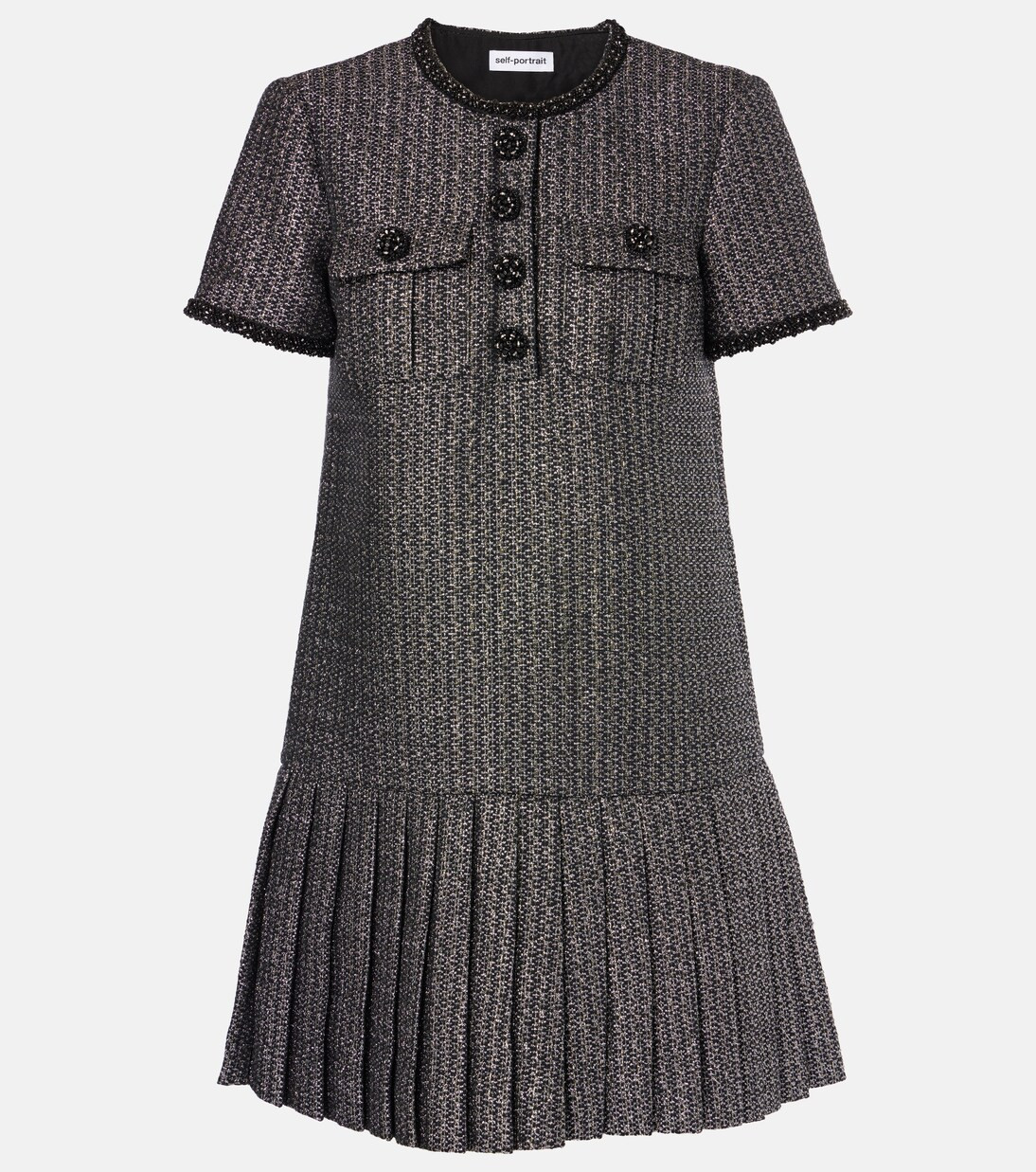 Pleated bouclé minidress | Mytheresa (US/CA)
